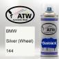 Preview: BMW, Silver (Wheel), 144: 400ml Sprühdose, von ATW Autoteile West.